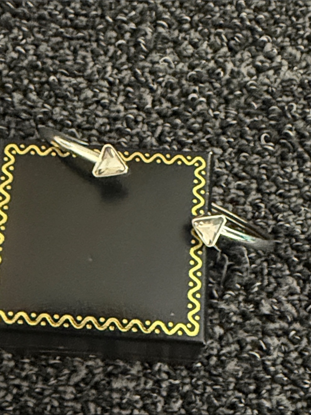 Fossil Silver Triangle Accent Adjustable Bracelet